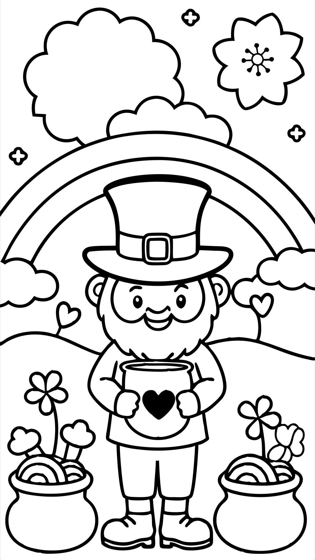 st. patrick’s day coloring page